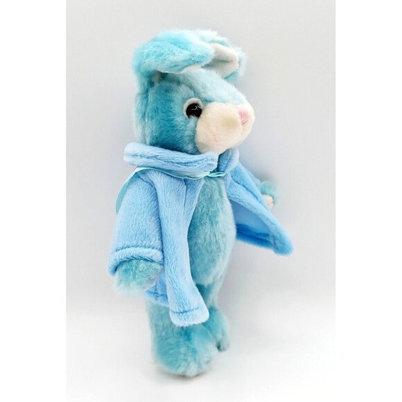 Chrisha Playful Plush Rabbit Bunny Easter Blue Stuffed Animal Vintage 9" - Picture 2 of 4